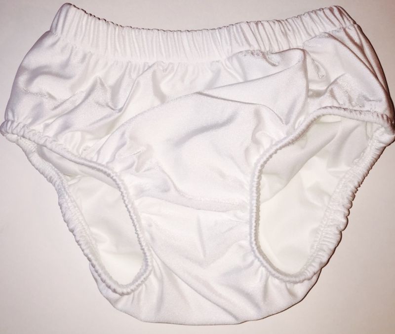 Antibakteriell badebleie/-truse hvit